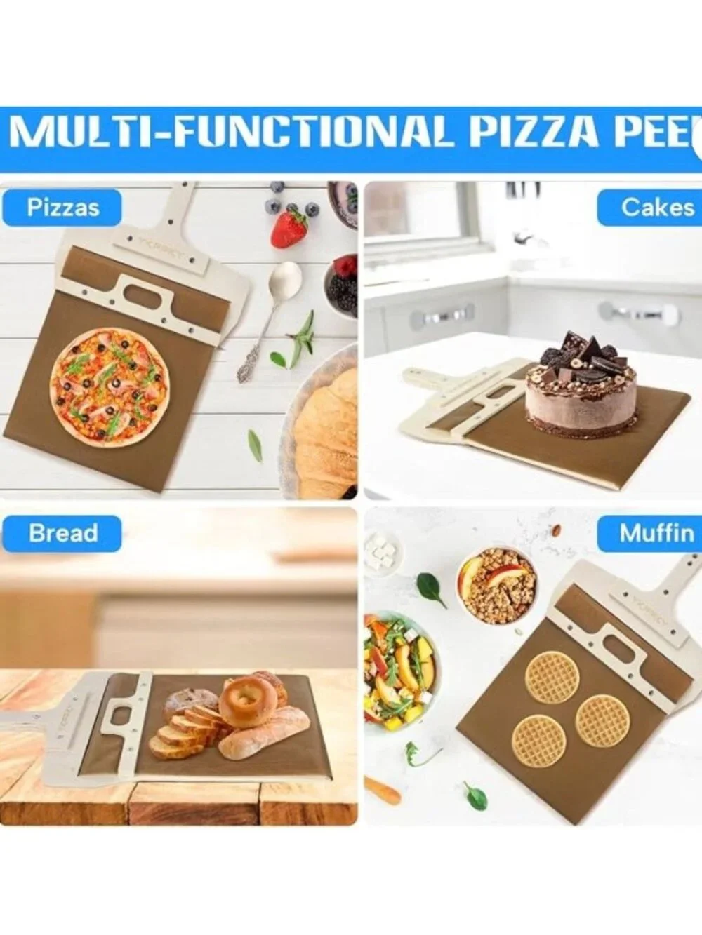 Pizza Paddle, Pizza Slicer, Oven Mitt - Baking, Cake Transfer **NEW**